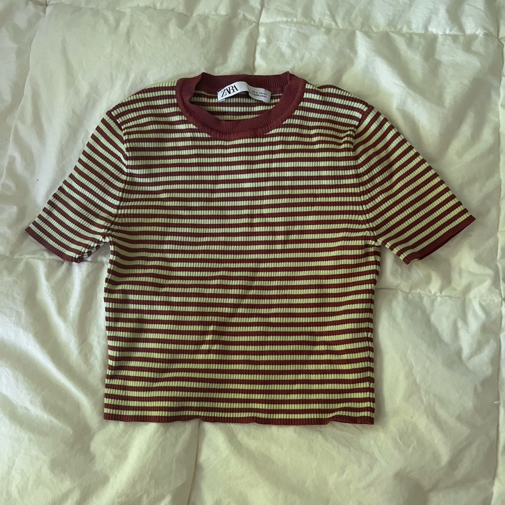 Zara striped baby tee